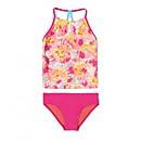 Printed High Neck Tankini Set