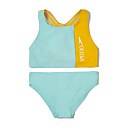 SOLID BLOCKED BIKINI SET