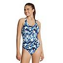 Printed Thin Strap One Piece