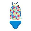 Printed High Neck Tankini Set