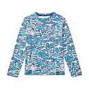 Long Sleeve Shark Chalk Swim Shirt