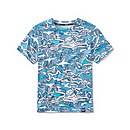 Short Sleeve Shark Chalk Swim Shirt