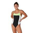 Colorblock Relay Back with Shelf Bra One Piece