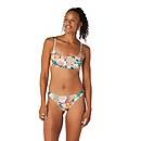 Print Double Cross Bikini Top
