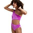 Flu3nte Velour Asymmetrical Cut Out One Piece