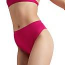 Flu3nte Solid Cheeky High Waist Bikini Bottom