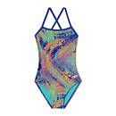 Printed Double X Back One Piece