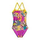Printed Double X Back One Piece